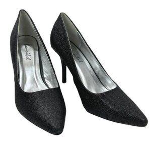 NWT Bonnibel Slip-On Glitter Dress Pump Stiletto Almond Toe High Heels Shoes…